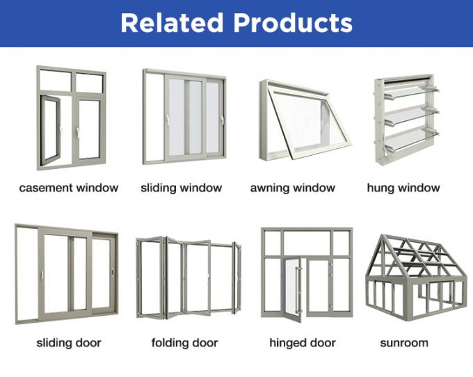 مطحنة الأبواب المحورية الزجاجية المصنوعة من الألومنيوم الكلاسيكي عازلة للصوت 1