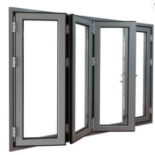 Residential aluminium white bifold doors Low E Glazed Soundproof